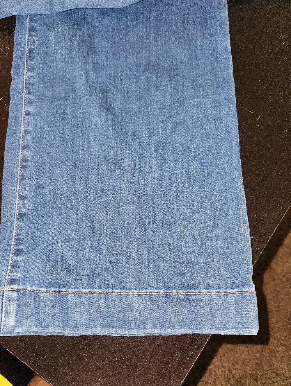 LC Lauren Conrad Indigo High-Rise,wideleg Button-Front Jeans - Picture 4 of 7